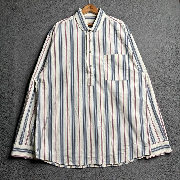 The Old Frontier Clothing Co Shirt Long Sleeve 1/2 Button Up Men's 2XL USA Made - Picture 1 of 8